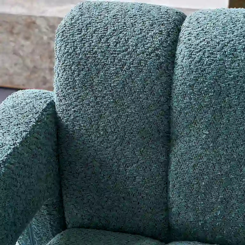 Fauteuil vert de style moderne de 31,1 pouces