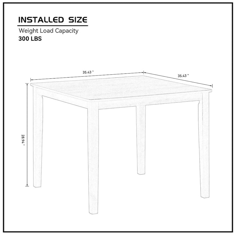 Table et chaises pour coin-repas de cuisine