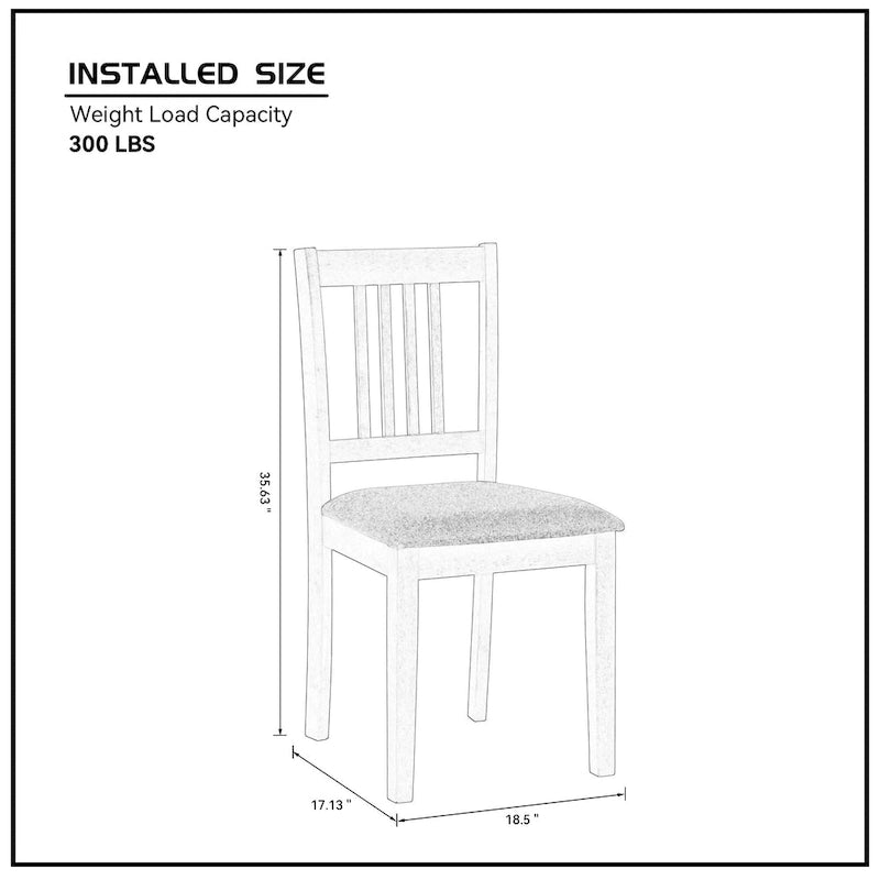 Table et chaises pour coin-repas de cuisine