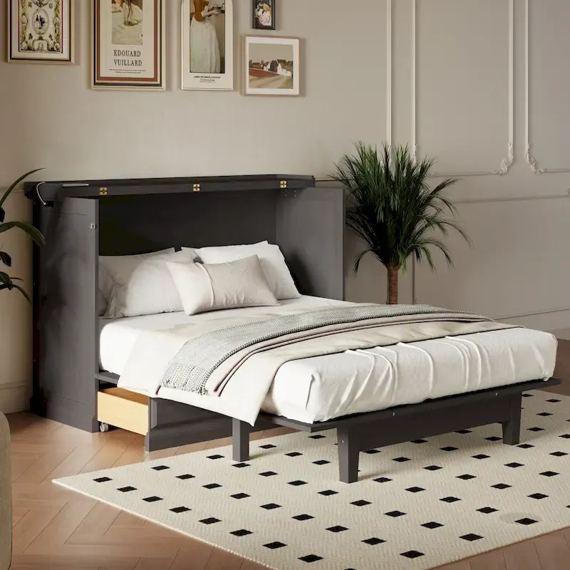 Transformable en un casier de rangement cubique peu encombrant