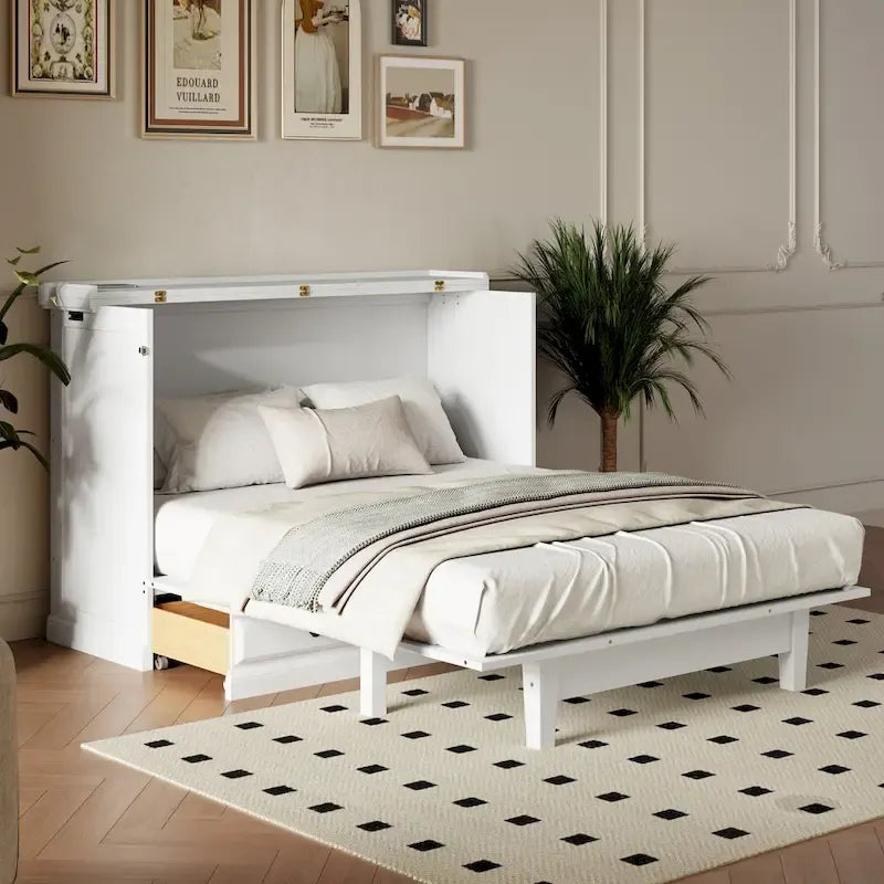 Transformable en un casier de rangement cubique peu encombrant