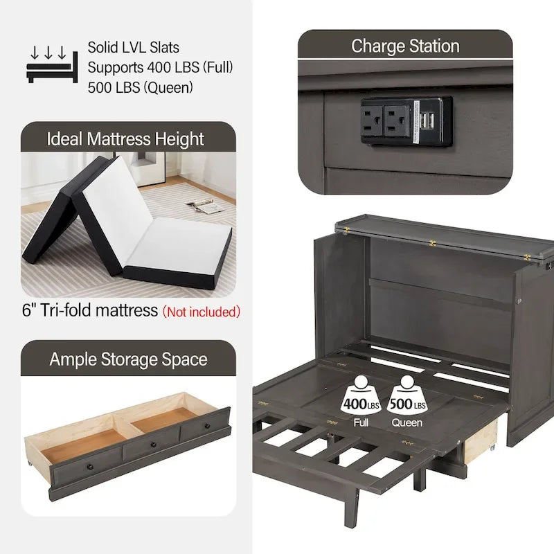 Transformable en un casier de rangement cubique peu encombrant