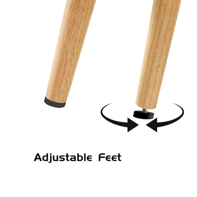 Meuble TV de 140 cm avec double portes coulissantes, pieds en bois massif et étagères réglables