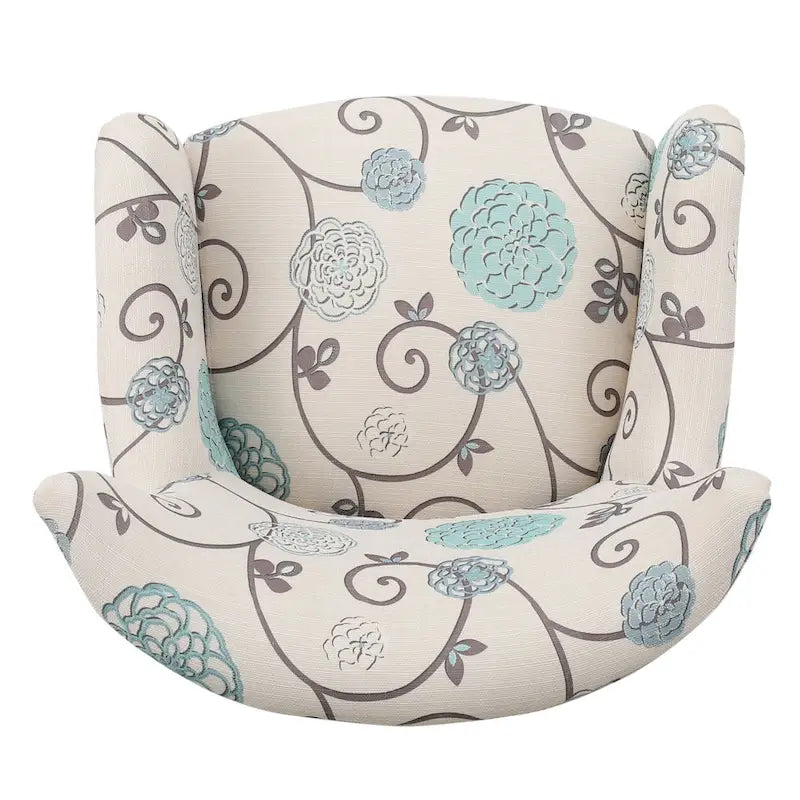 Fauteuil capitonné à dossier haut de 76,8 cm, style rétro moderne