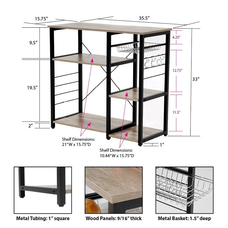 Modèle de mobilier de maison et de bureau : îlot de cuisine avec panier à légumes coulissant