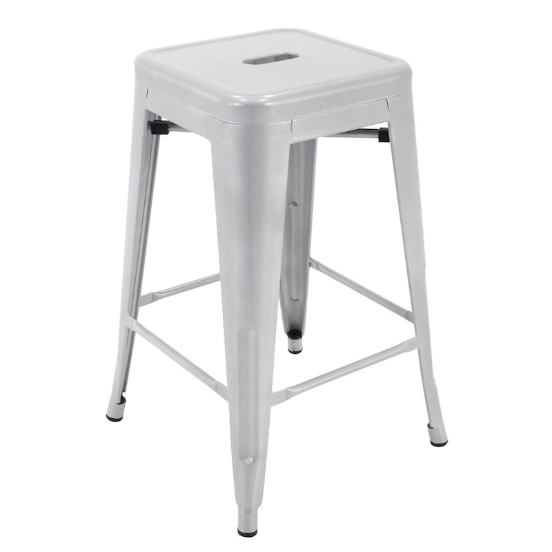 Tabourets de bar en métal pour terrasse intérieure et extérieure