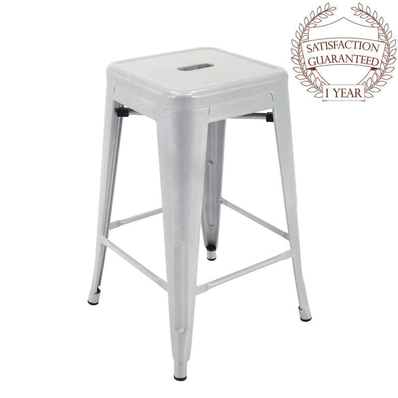 Tabourets de bar en métal pour terrasse intérieure et extérieure