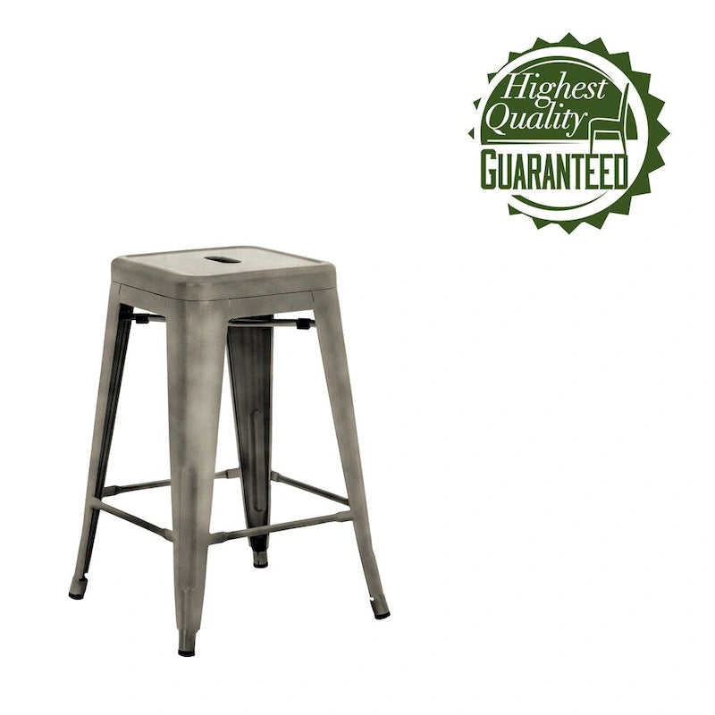 Tabourets de bar en métal pour terrasse intérieure et extérieure