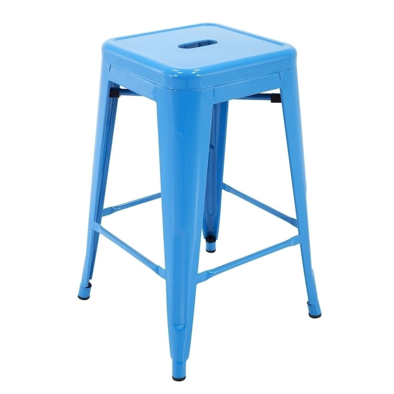 Tabourets de bar en métal pour terrasse intérieure et extérieure