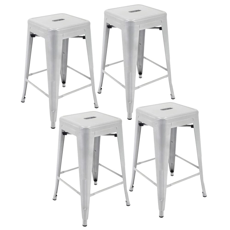 Tabourets de bar en métal pour terrasse intérieure et extérieure