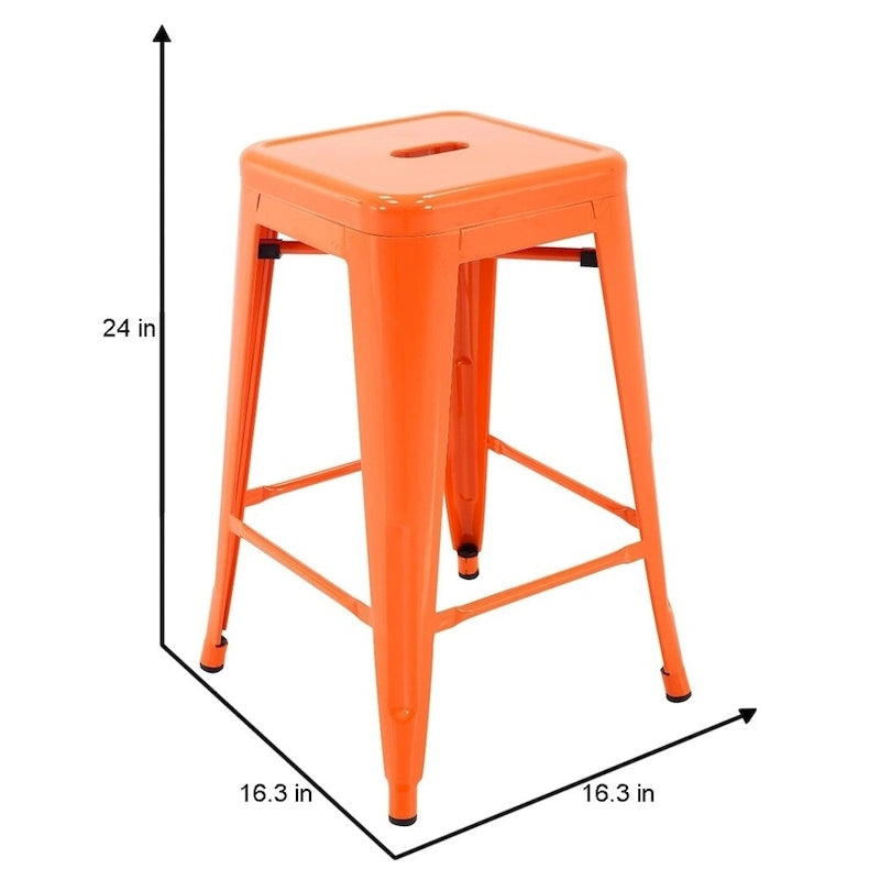 Tabourets de bar en métal pour terrasse intérieure et extérieure