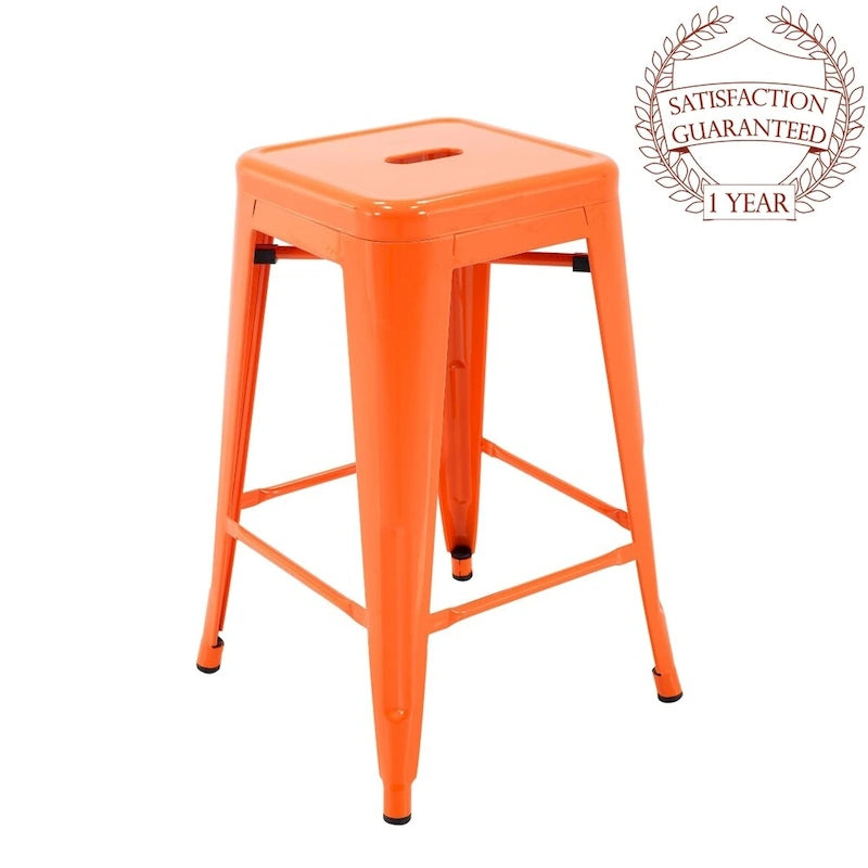Tabourets de bar en métal pour terrasse intérieure et extérieure