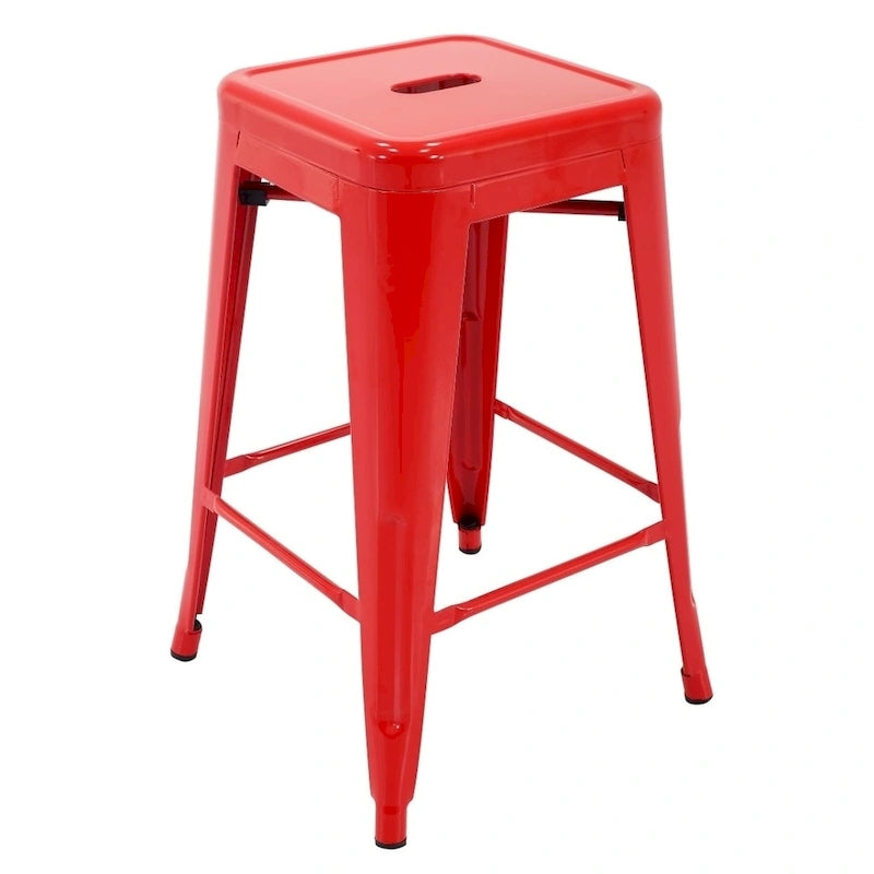 Tabourets de bar en métal pour terrasse intérieure et extérieure