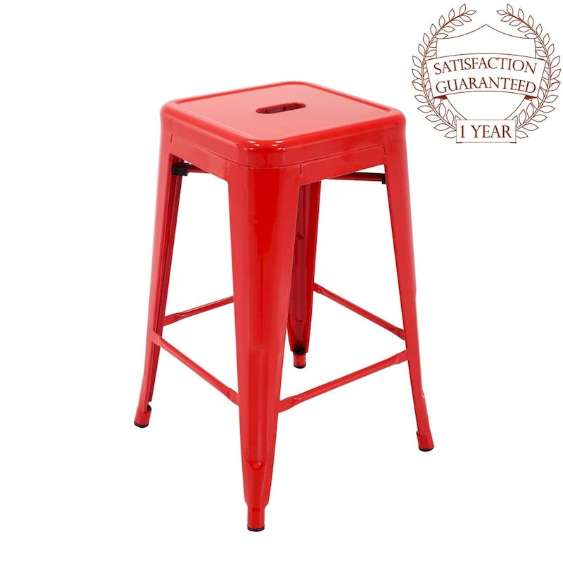 Tabourets de bar en métal pour terrasse intérieure et extérieure