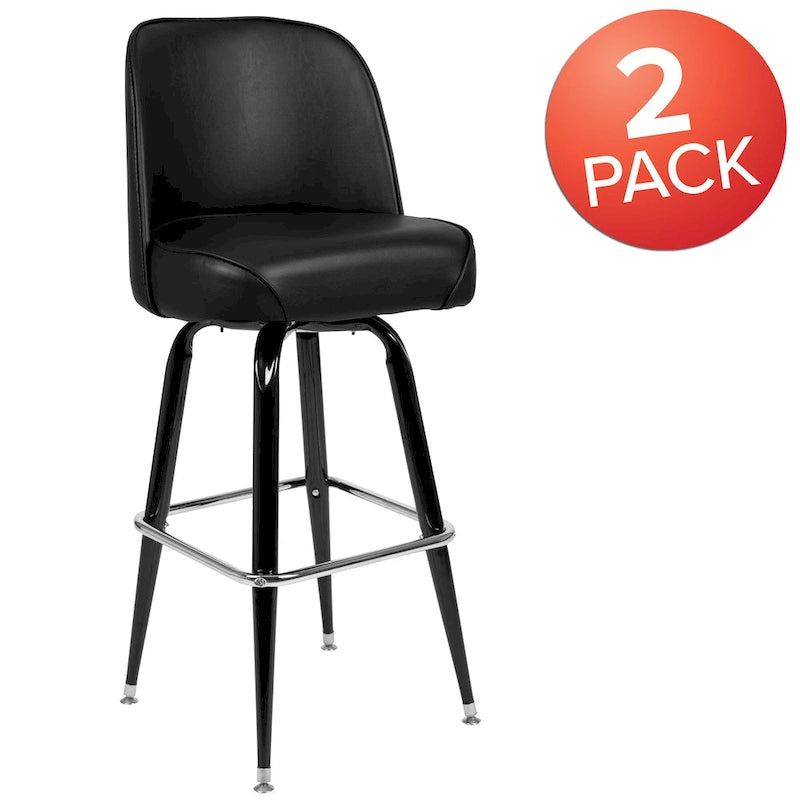 Tabourets de bar en métal, lot de 2