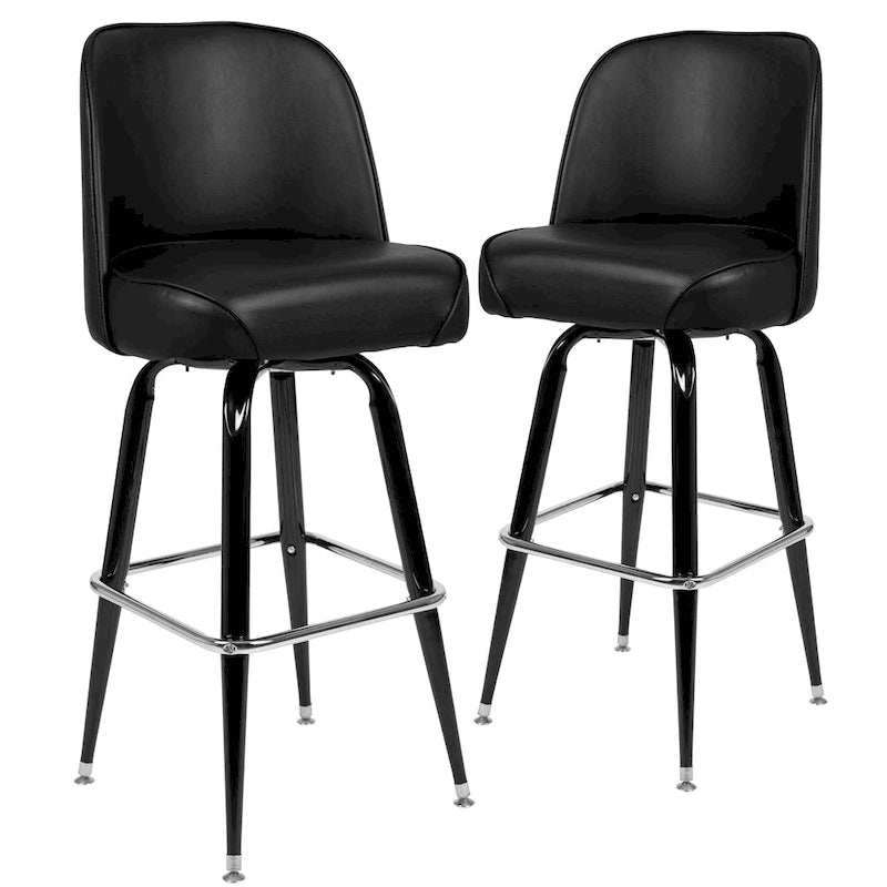 Tabourets de bar en métal, lot de 2