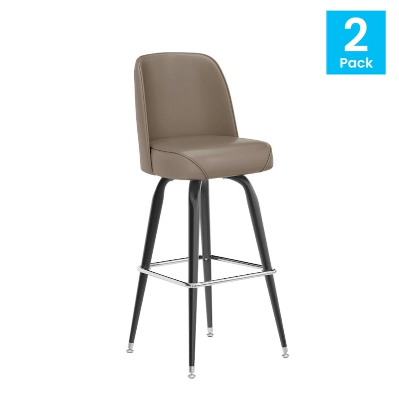 Tabourets de bar en métal, lot de 2