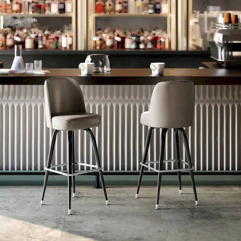 Tabourets de bar en métal, lot de 2