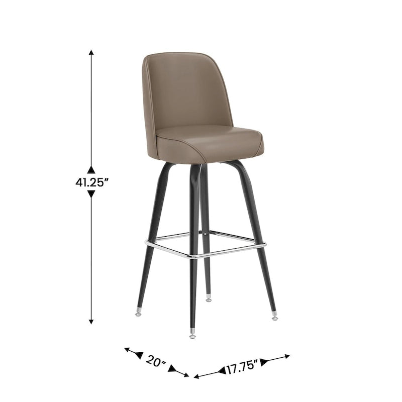 Tabourets de bar en métal, lot de 2