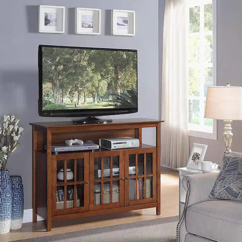 Meuble TV de luxe avec rangements et étagères