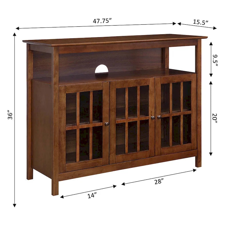 Meuble TV de luxe avec rangements et étagères