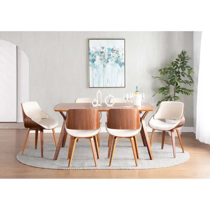 Chaise de salle à manger moderne capitonnée de style médiéval