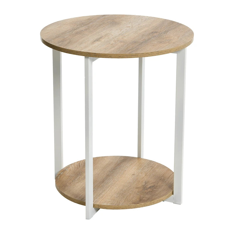Table d'appoint latérale Household Essentials avec étagère de rangement
