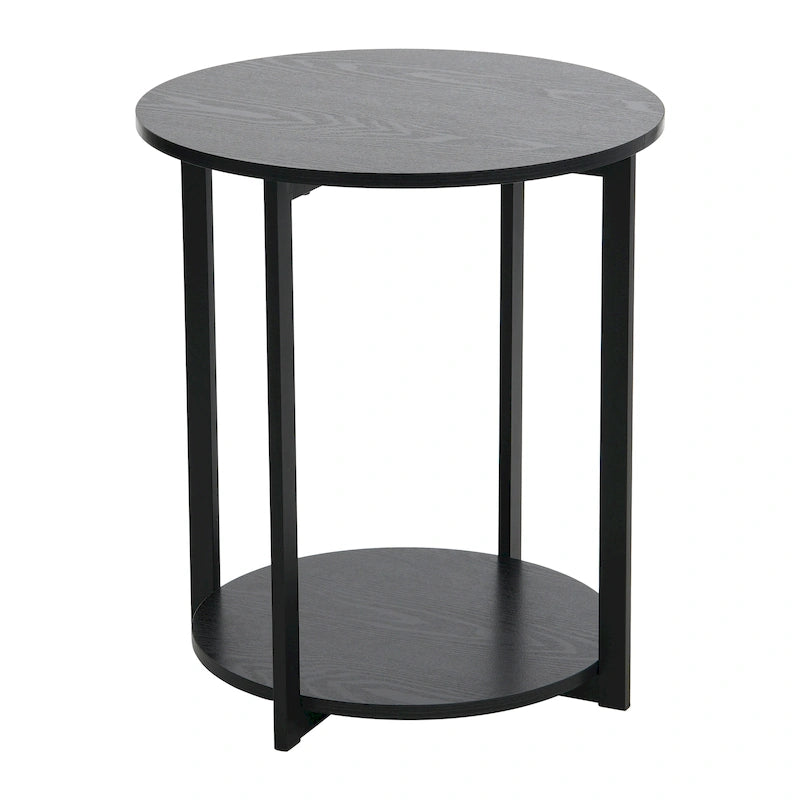 Table d'appoint latérale Household Essentials avec étagère de rangement
