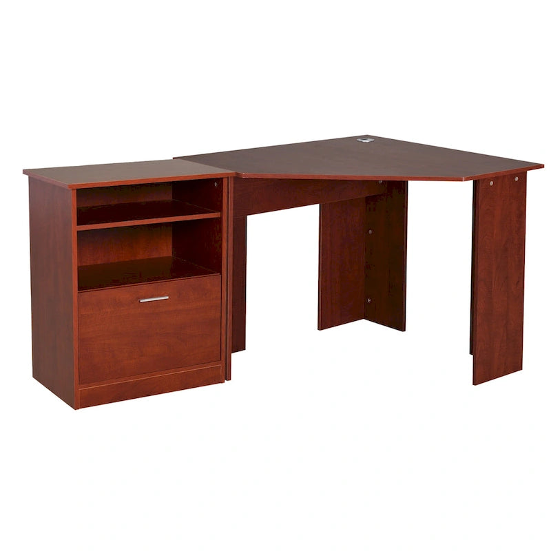 Bureau informatique avec meuble pour imprimante