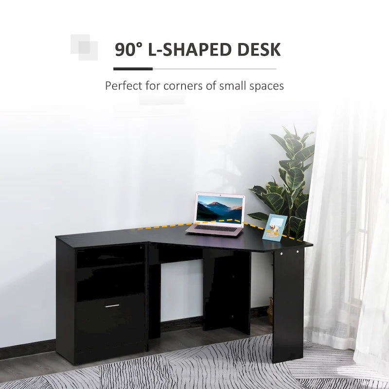 Bureau informatique avec meuble pour imprimante