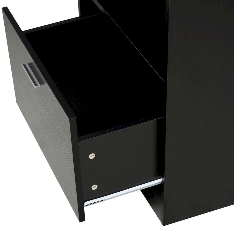 Bureau informatique avec meuble pour imprimante