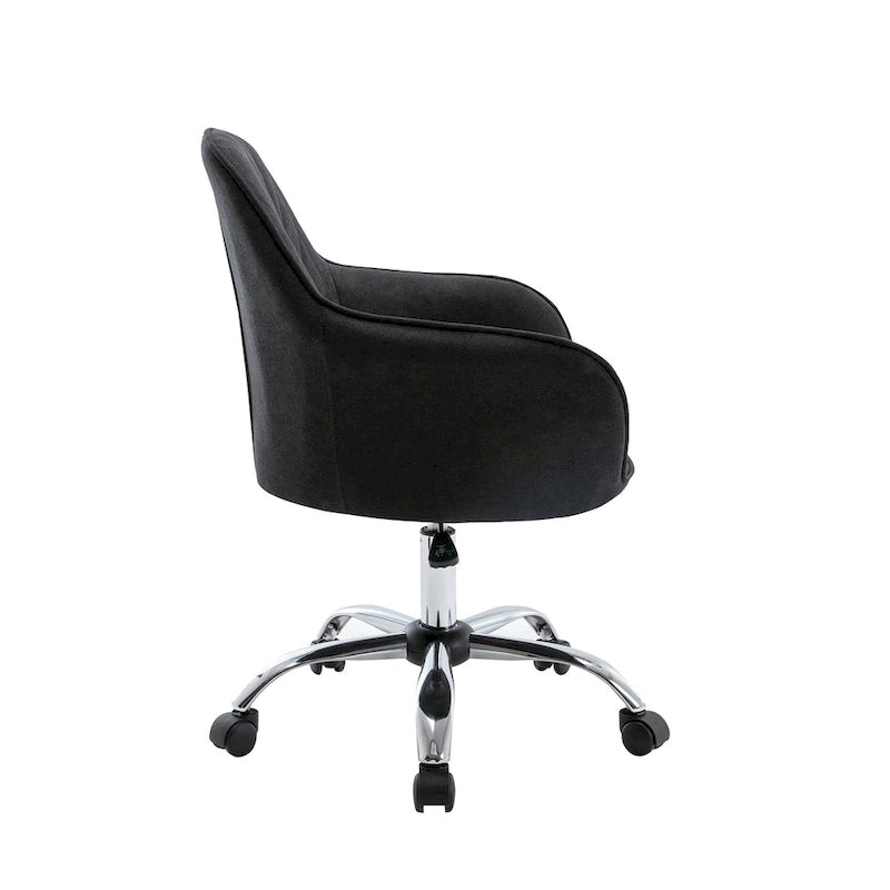 Bureau et chaises de bureau à domicile, recouverts de tissu, avec roulettes
