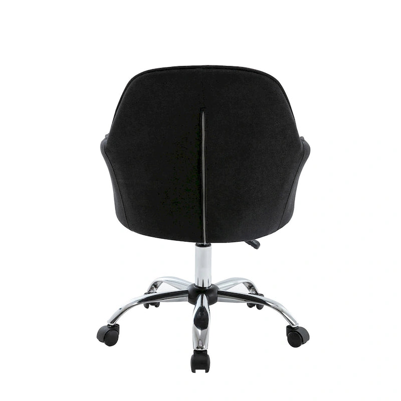 Bureau et chaises de bureau à domicile, recouverts de tissu, avec roulettes