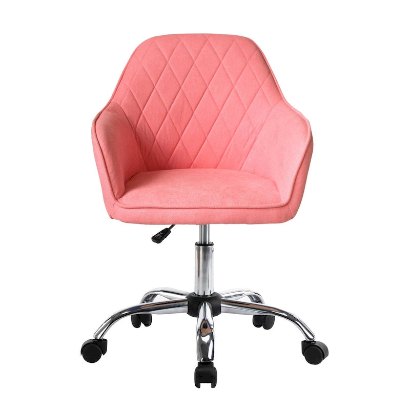Bureau et chaises de bureau à domicile, recouverts de tissu, avec roulettes