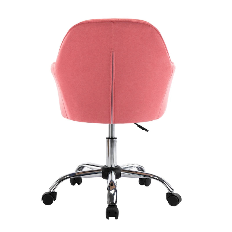 Bureau et chaises de bureau à domicile, recouverts de tissu, avec roulettes
