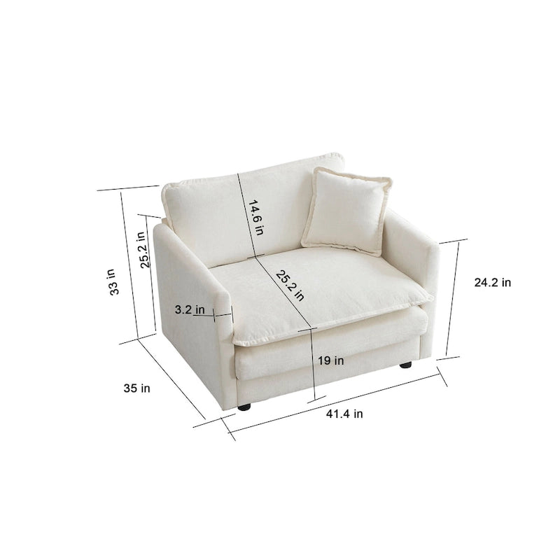 Fauteuil simple, confortable et profond