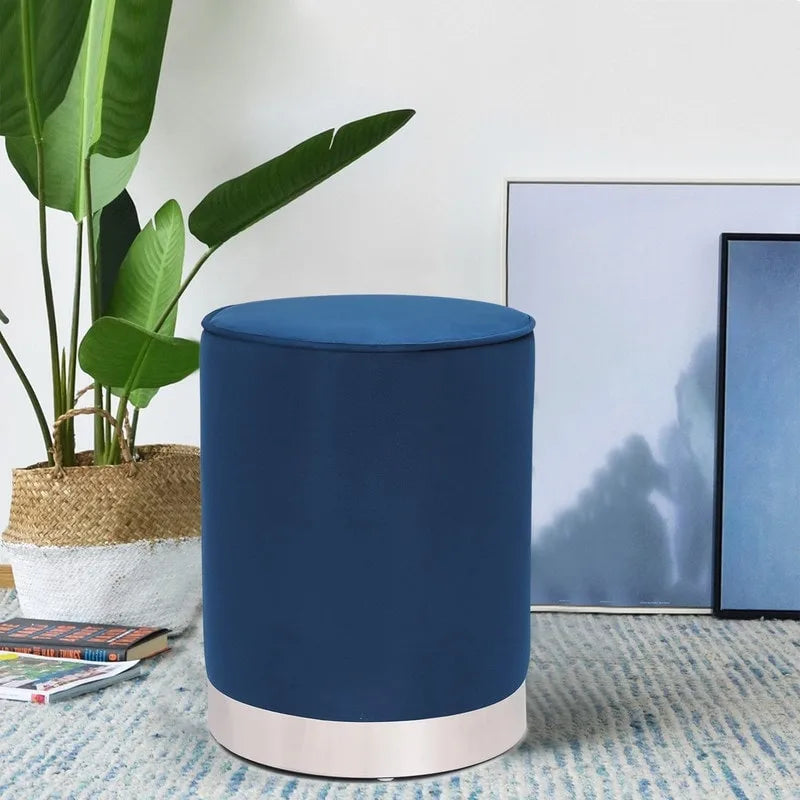 Tabouret de coiffeuse rond en velours