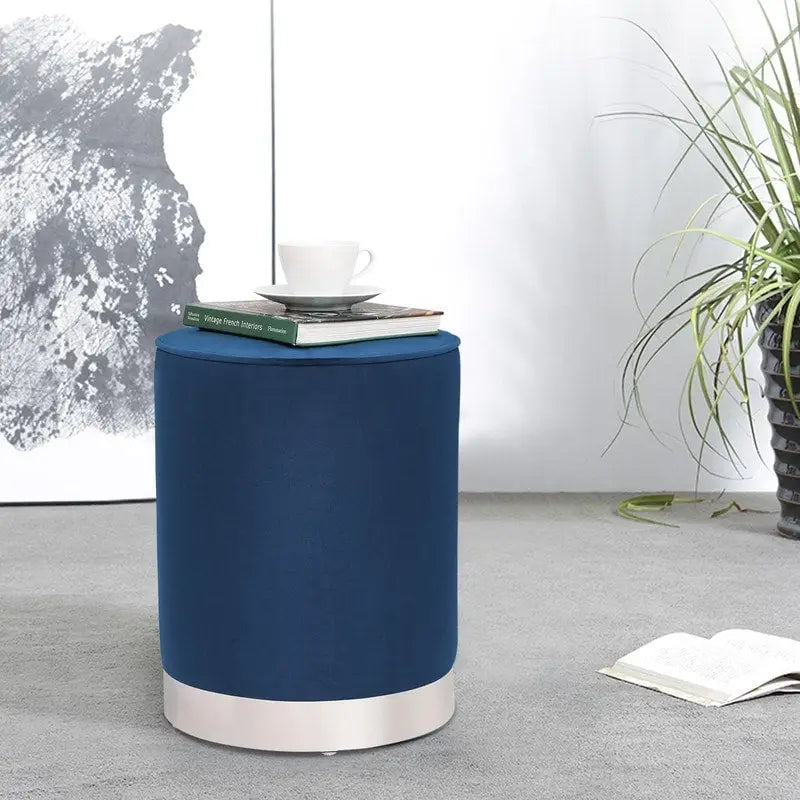 Tabouret de coiffeuse rond en velours
