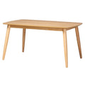 Table de salle à manger en bois fini Mid-Century Modern