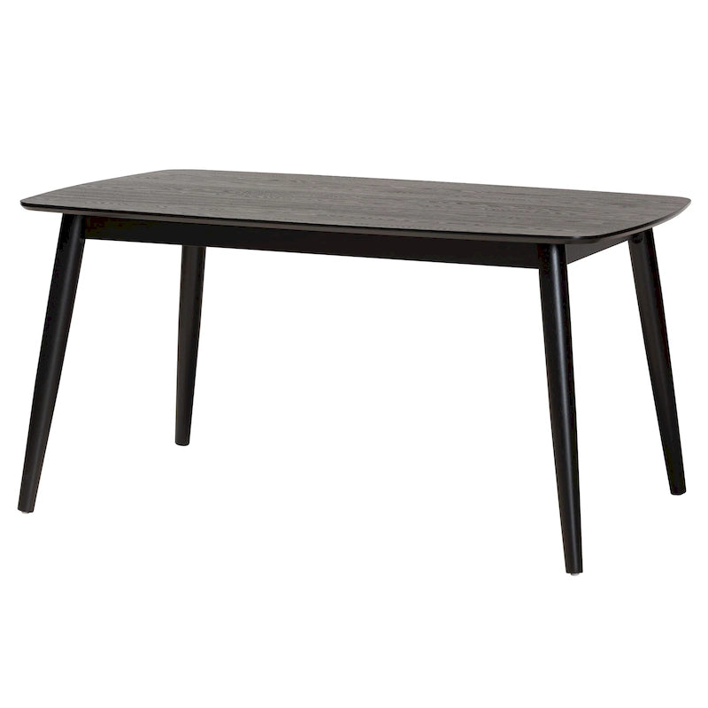 Table de salle à manger en bois fini Mid-Century Modern