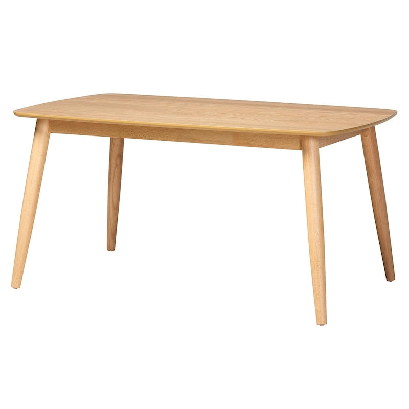 Table de salle à manger en bois fini Mid-Century Modern