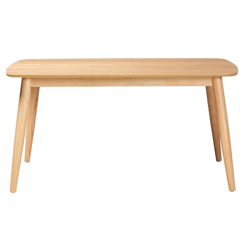 Table de salle à manger en bois fini Mid-Century Modern
