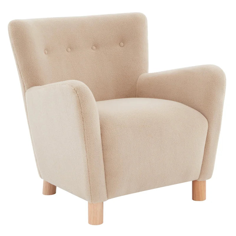 Chaise décorative en laine artificielle