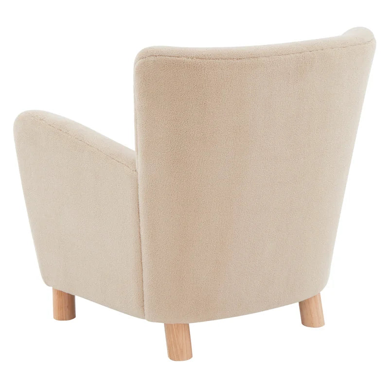 Chaise décorative en laine artificielle