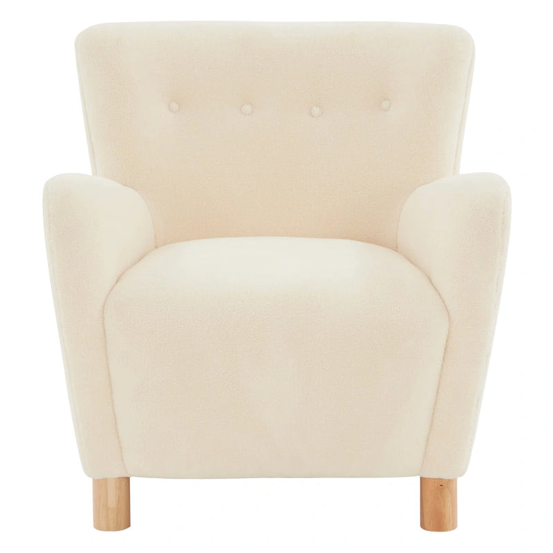 Chaise décorative en laine artificielle