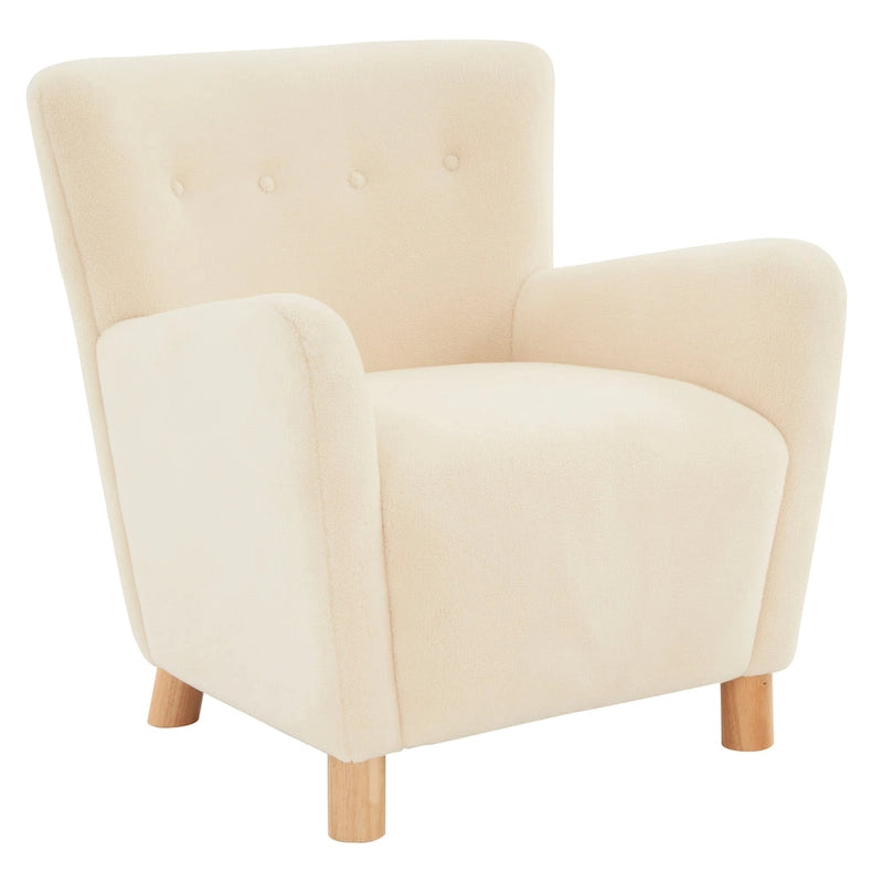 Chaise décorative en laine artificielle