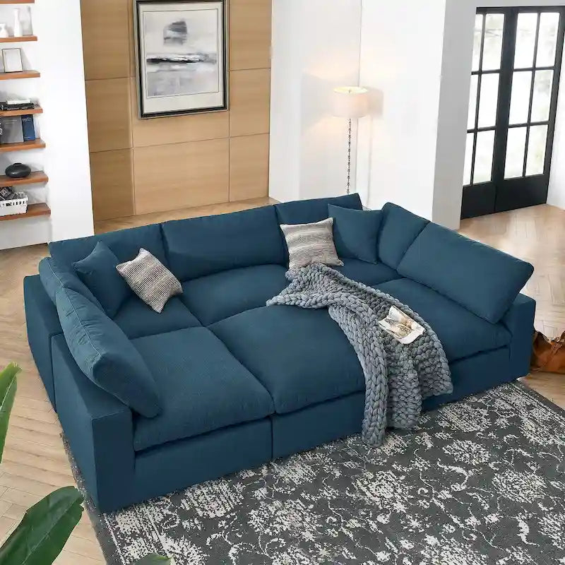 Canapé modulaire extra-épais garni de duvet
