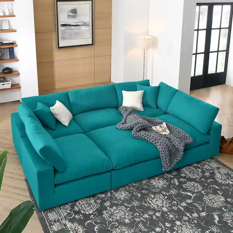 Canapé modulaire extra-épais garni de duvet