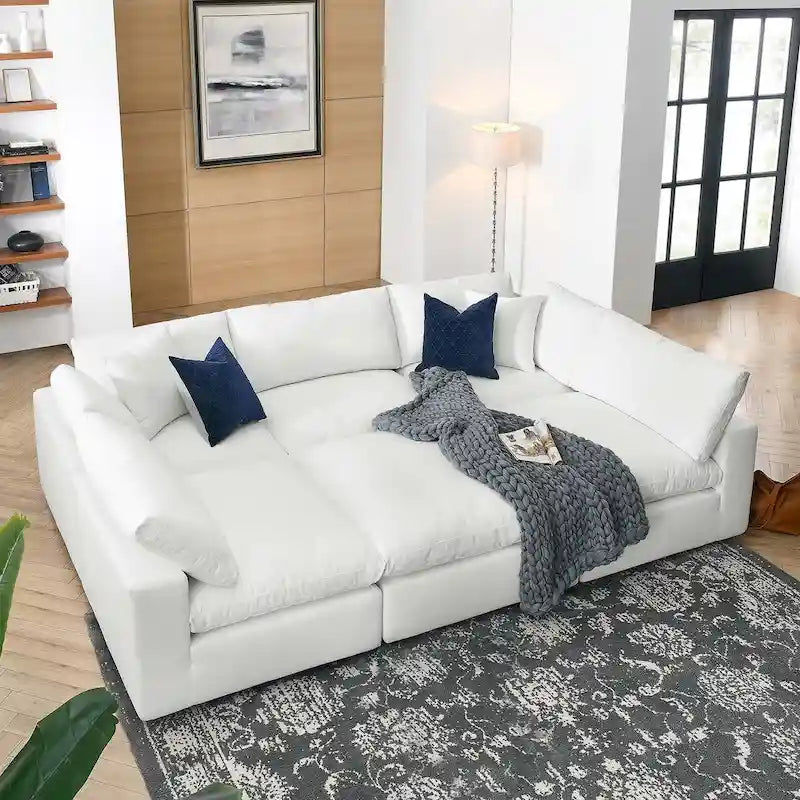 Canapé modulaire extra-épais garni de duvet