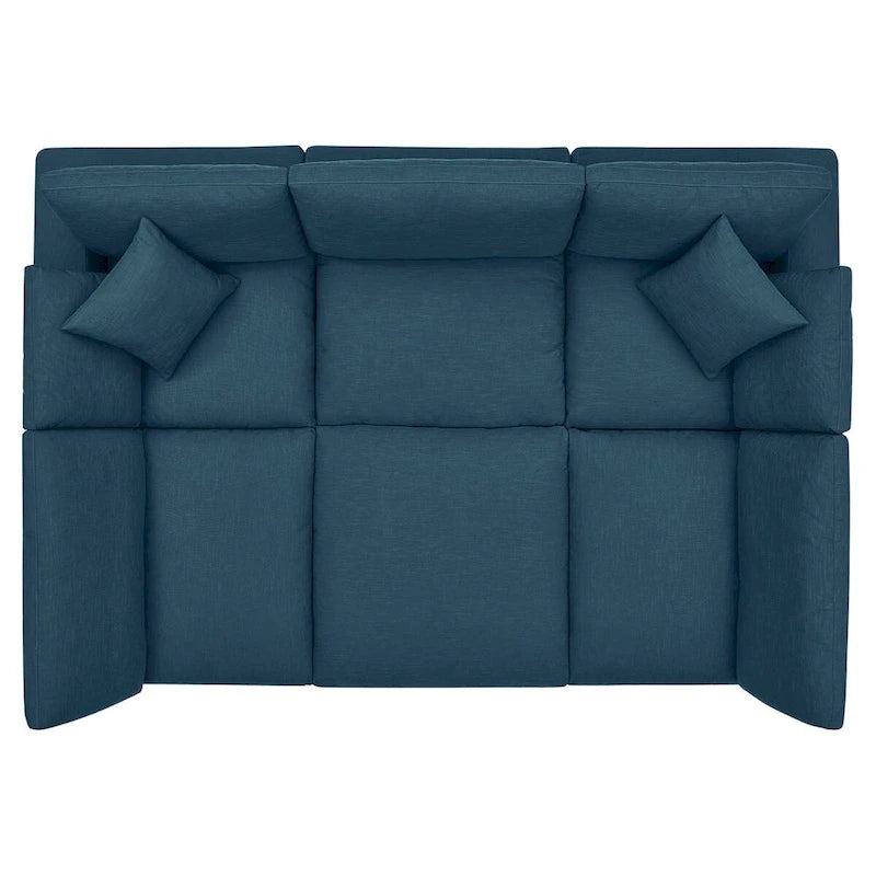 Canapé modulaire extra-épais garni de duvet
